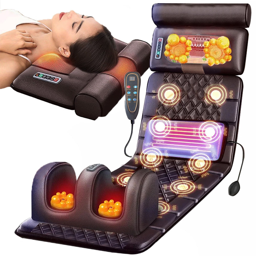Massagematta för kroppsmassage - 10 zoner plus nack- och fotmassage -