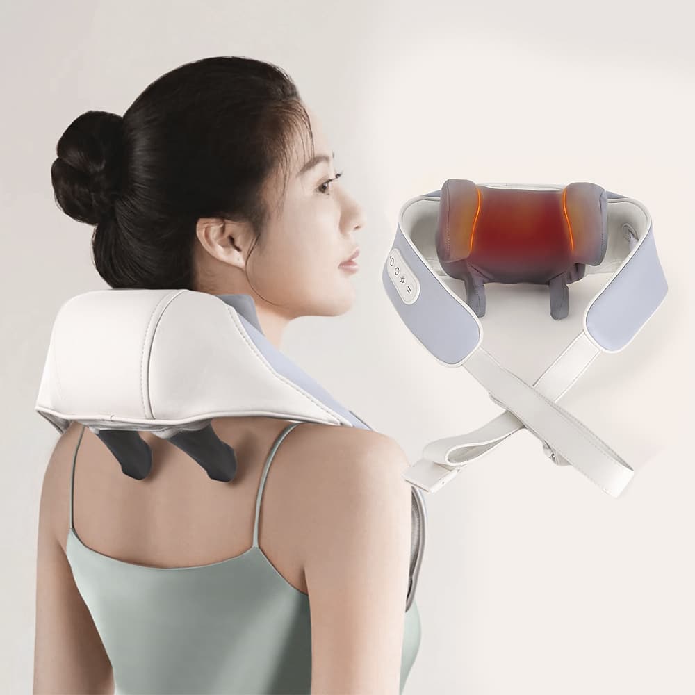 Nackmassage med shiatsu-massage och värme