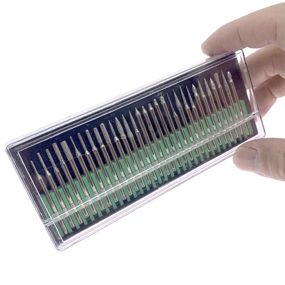 Nagelbitssats Rostfritt Stål - 30 delar för elektrisk nagelfil -