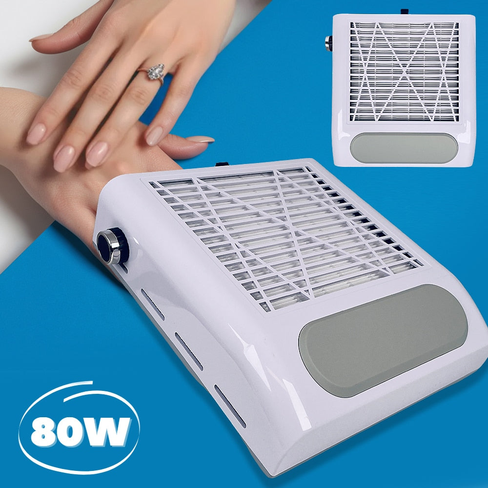 Nageldammsamlare 80W, Kraftfull sugförmåga