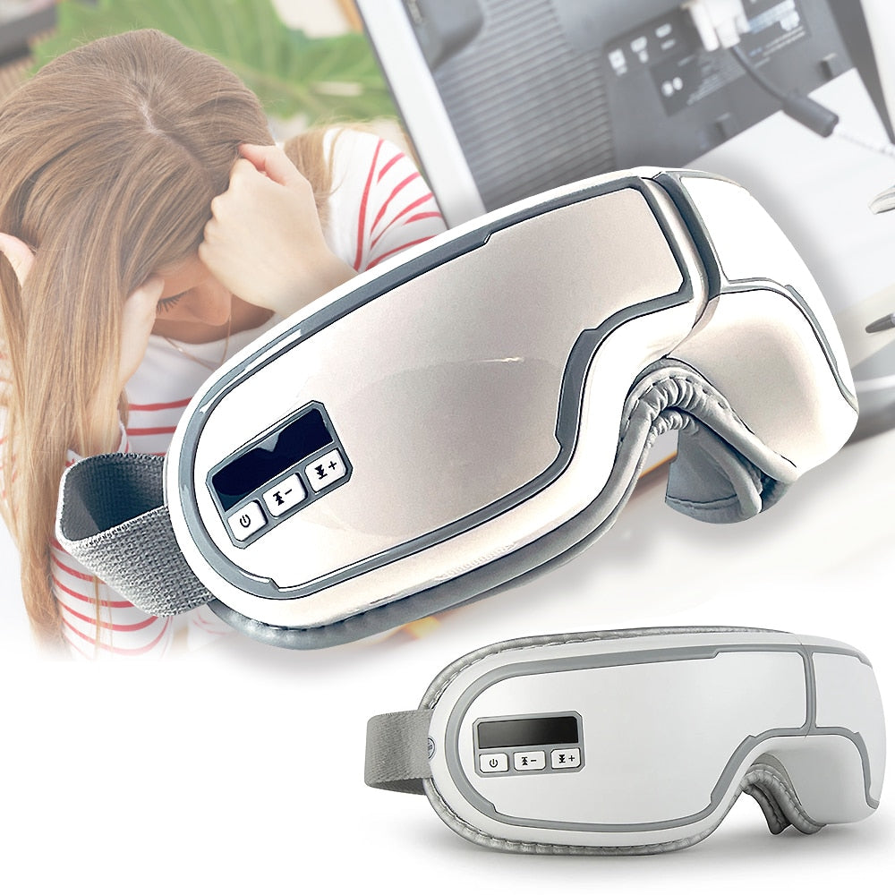 4-i-1 Multifunktionella Ögonmassageglasögon med Luftkompression