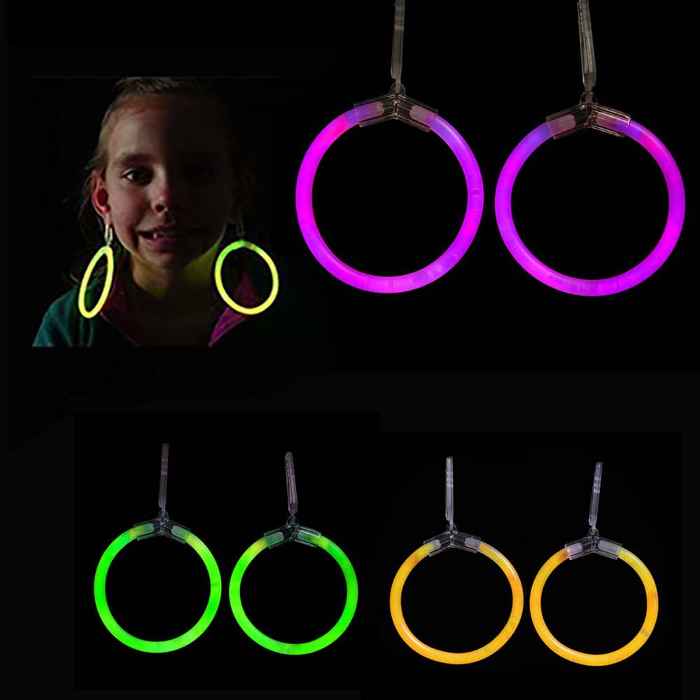 Självlysande örhängen - flera olika färger