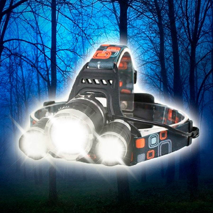 LED-pannlampa (Kraftfull 5000 Lumen) Inkl. uppladdningsbara batterier