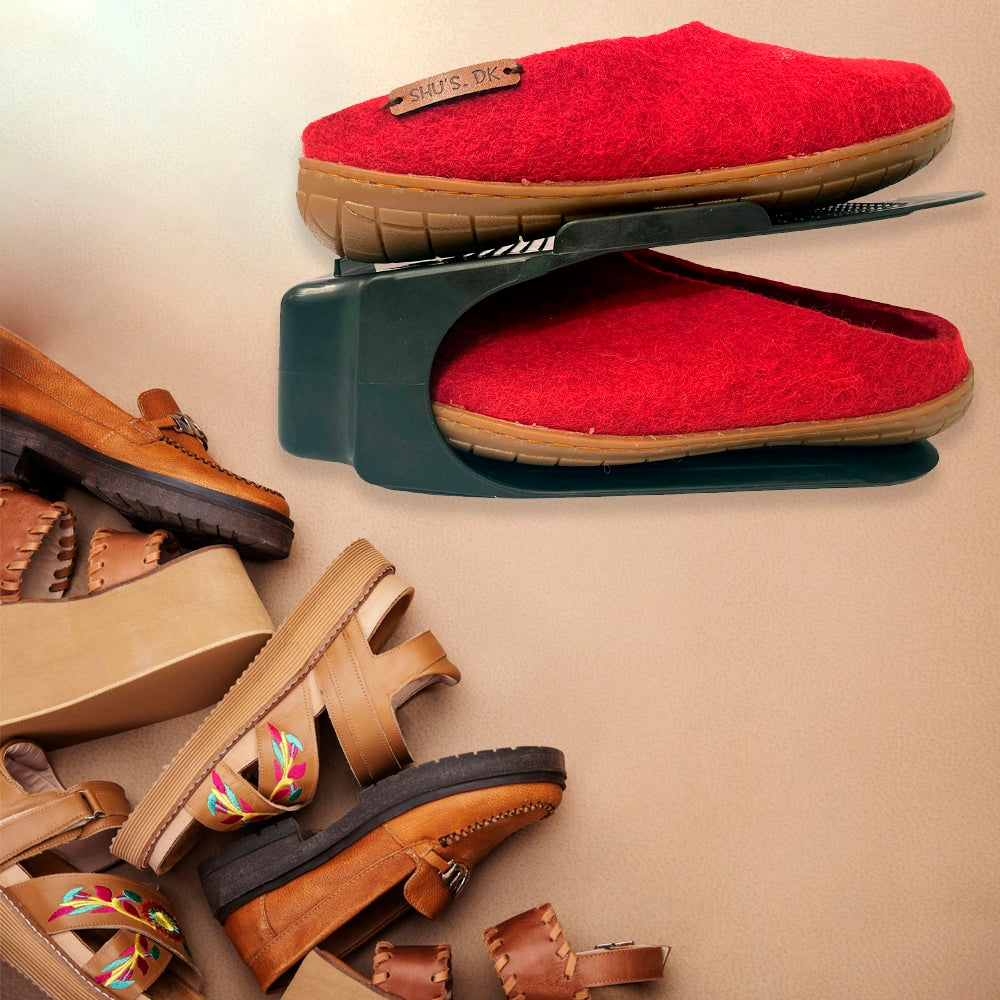 Platsbesparande skoorganisatör (svart)