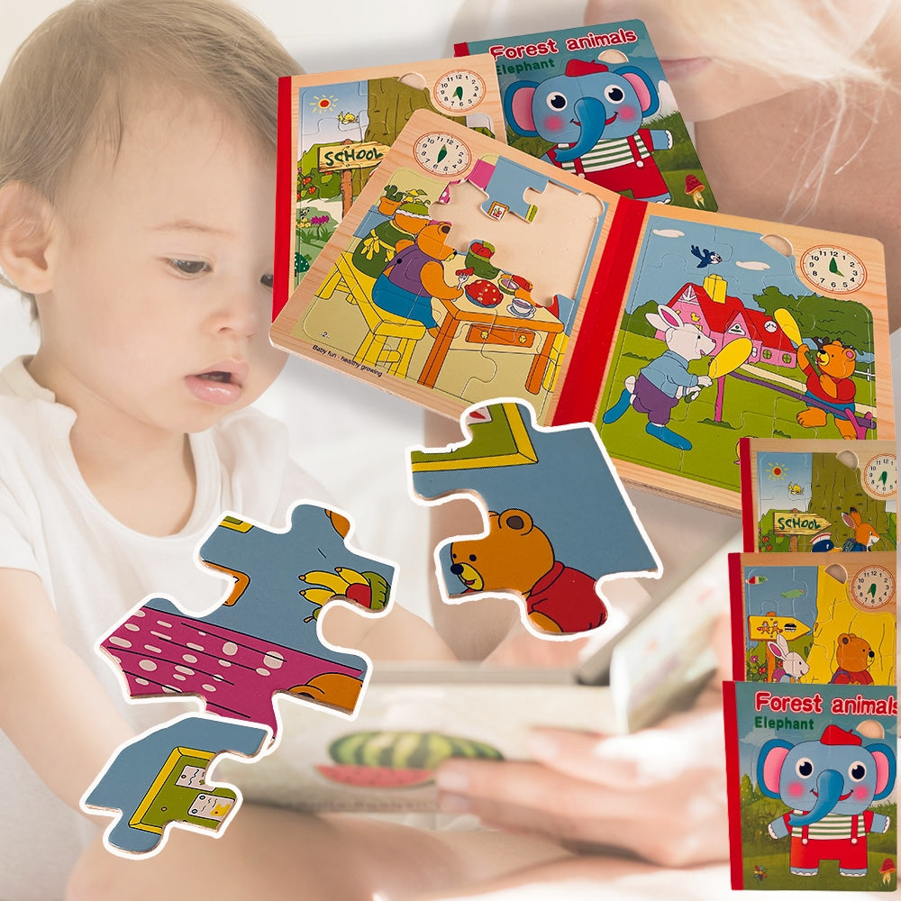 Min lilla pusselbok - pussel för de minsta barnen med roliga motiv