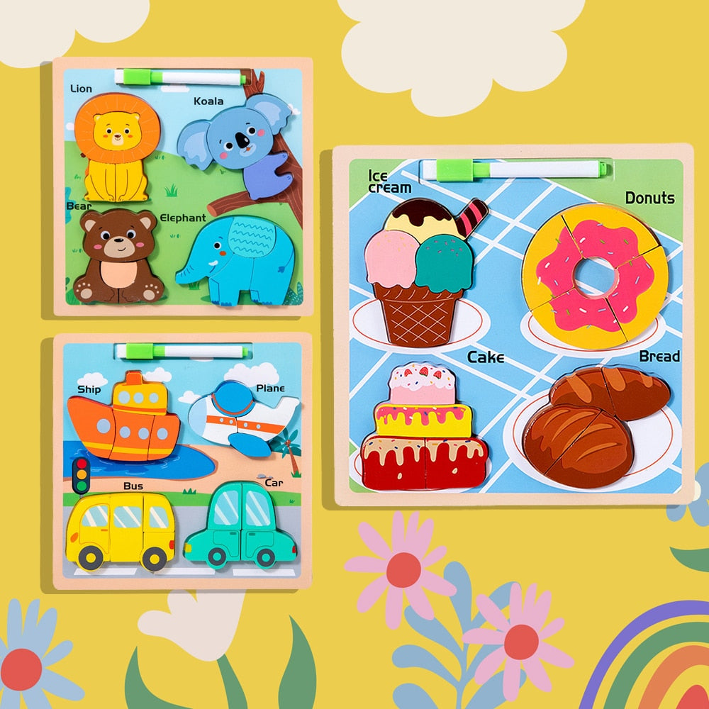 3D-pussel - kreativa lärandeleksaker för de allra minsta -