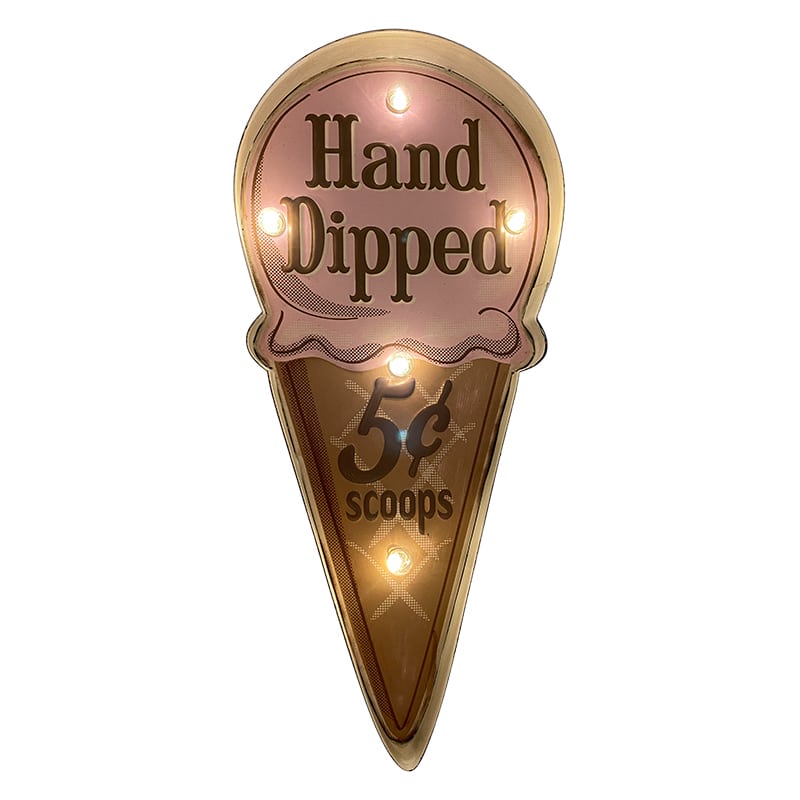 Retroskylt HAND DIPPED med ljus