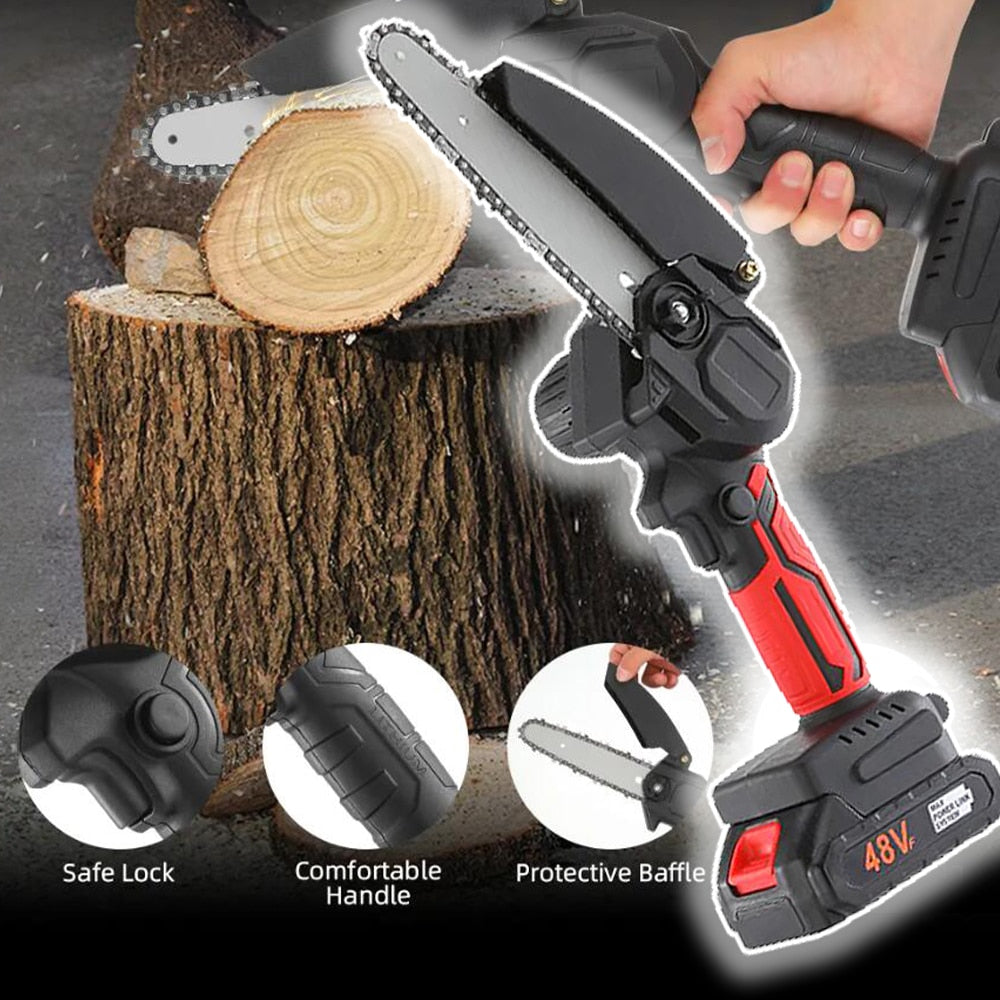 Batteridriven Handhållen Kedjesåg