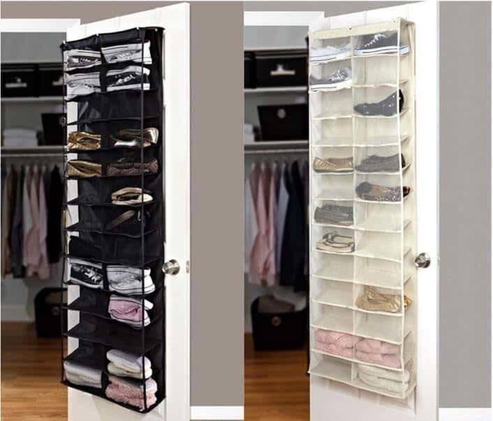 Smart skohylla som hängs på dörrar