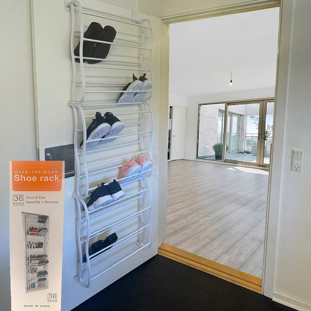Skoställ till dörren med plats för 20-30 par skor