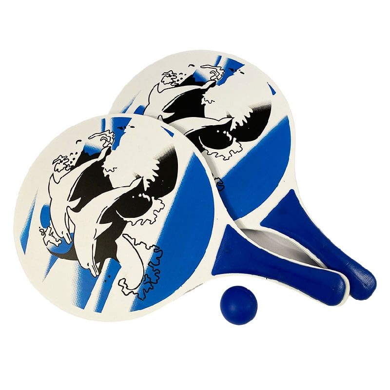 Strandtennis set 38 x 23,5 x 0,8 cm inkl. boll och förvaringsnät