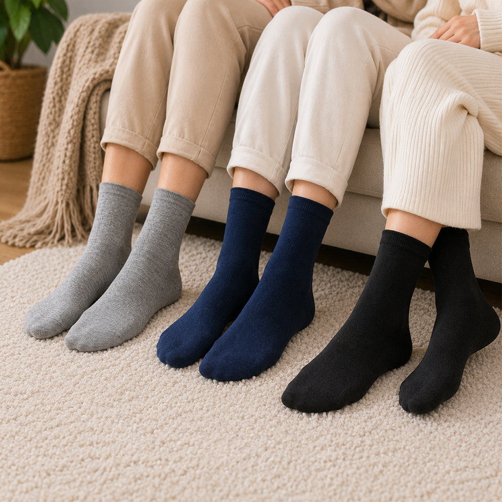 Bekväma strumpor i 12-pack – mjuka vardagsstrumpor i storlek 40–46