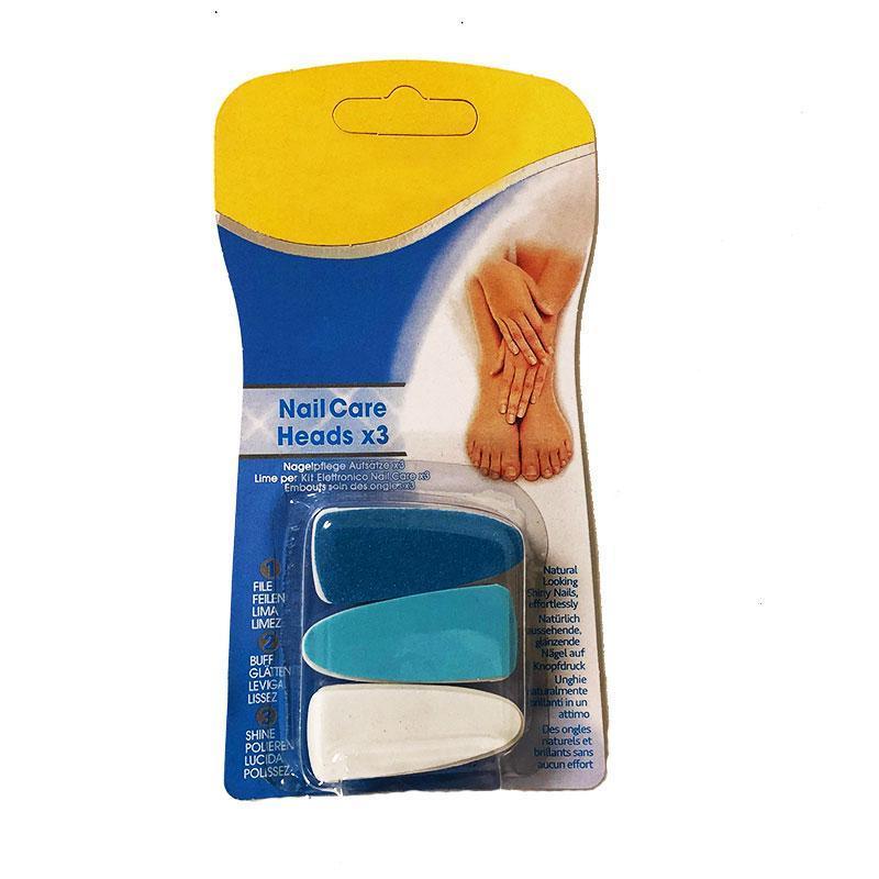 3 extra filhuvuden till elektrisk nagelfil
