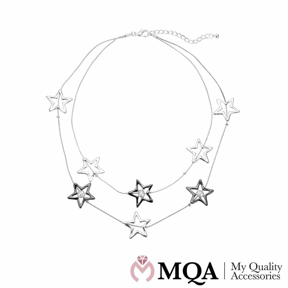 Halsband silverfärgat