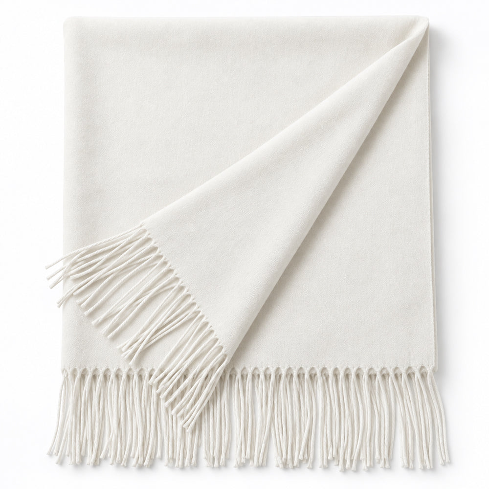 Elegant Halsduk med Fransar – Flera Vackra Färger – 70 x 180 cm – 200 g.