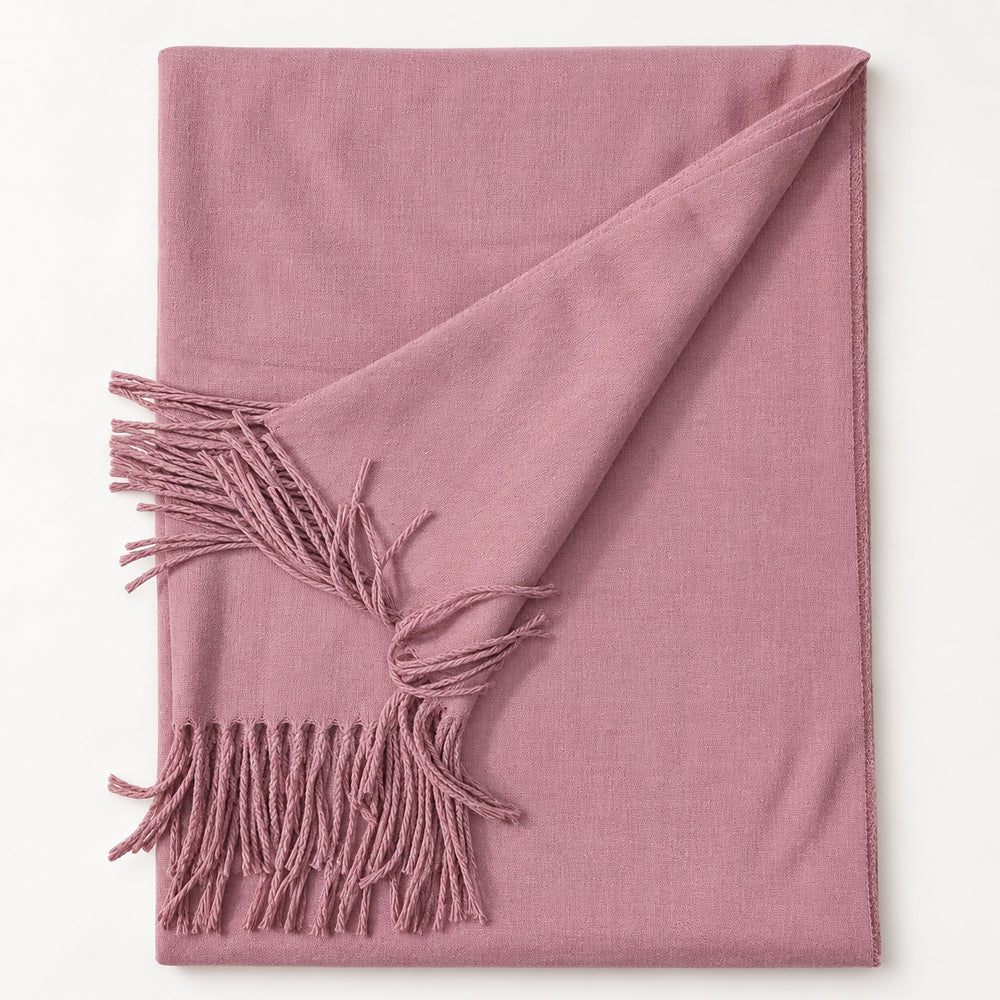Elegant Halsduk med Fransar – Flera Vackra Färger – 70 x 180 cm – 200 g.