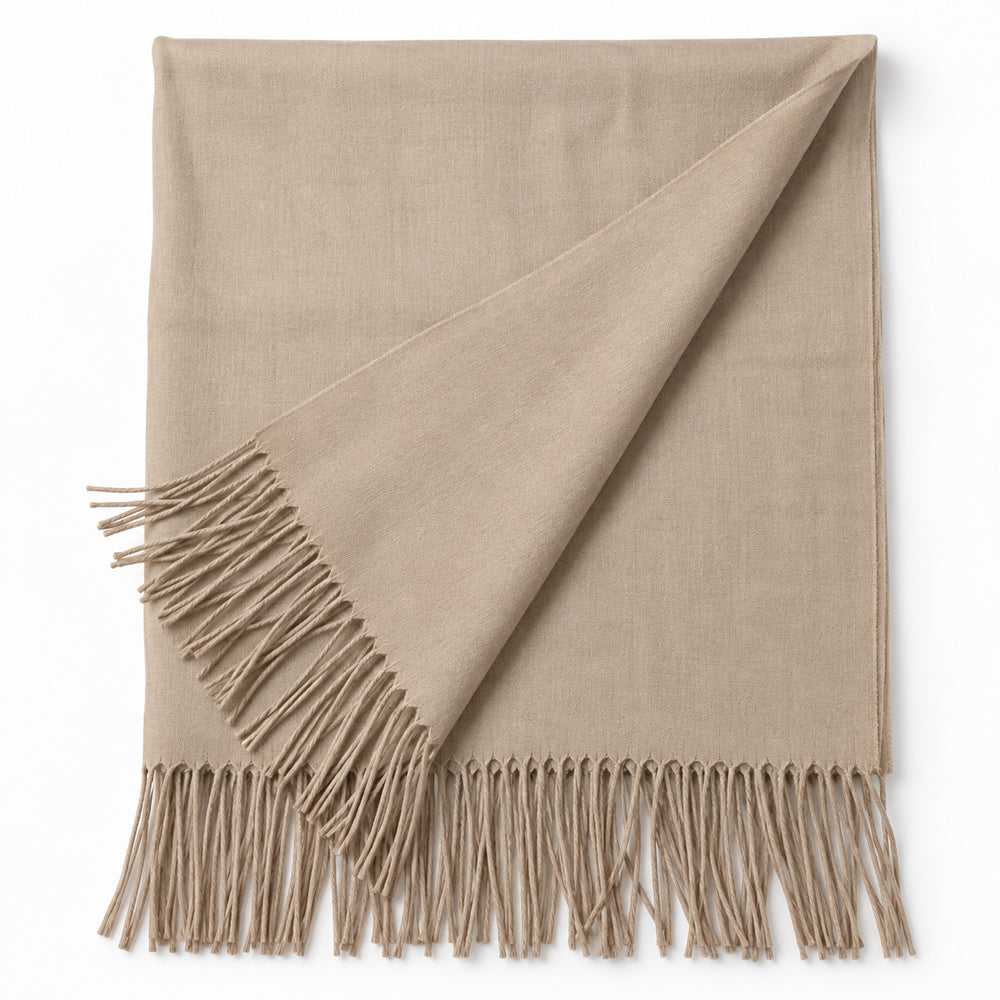 Elegant Halsduk med Fransar – Flera Vackra Färger – 70 x 180 cm – 200 g.