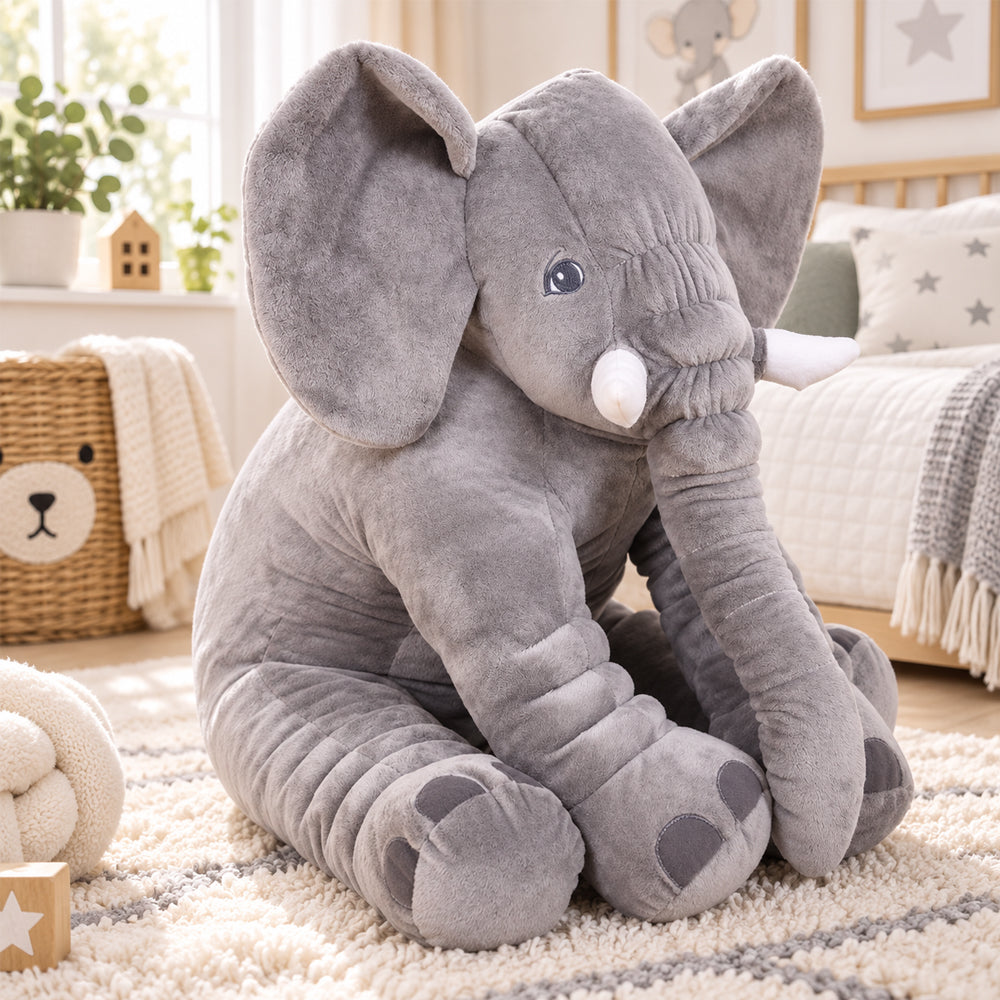 Elefant mjukisdjur och kudde 30/50cm (snuggle kudde)