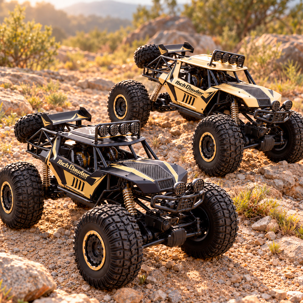 Radiostyrd offroadbil med 4-hjulsdrift – 50 cm – Guld eller Svart