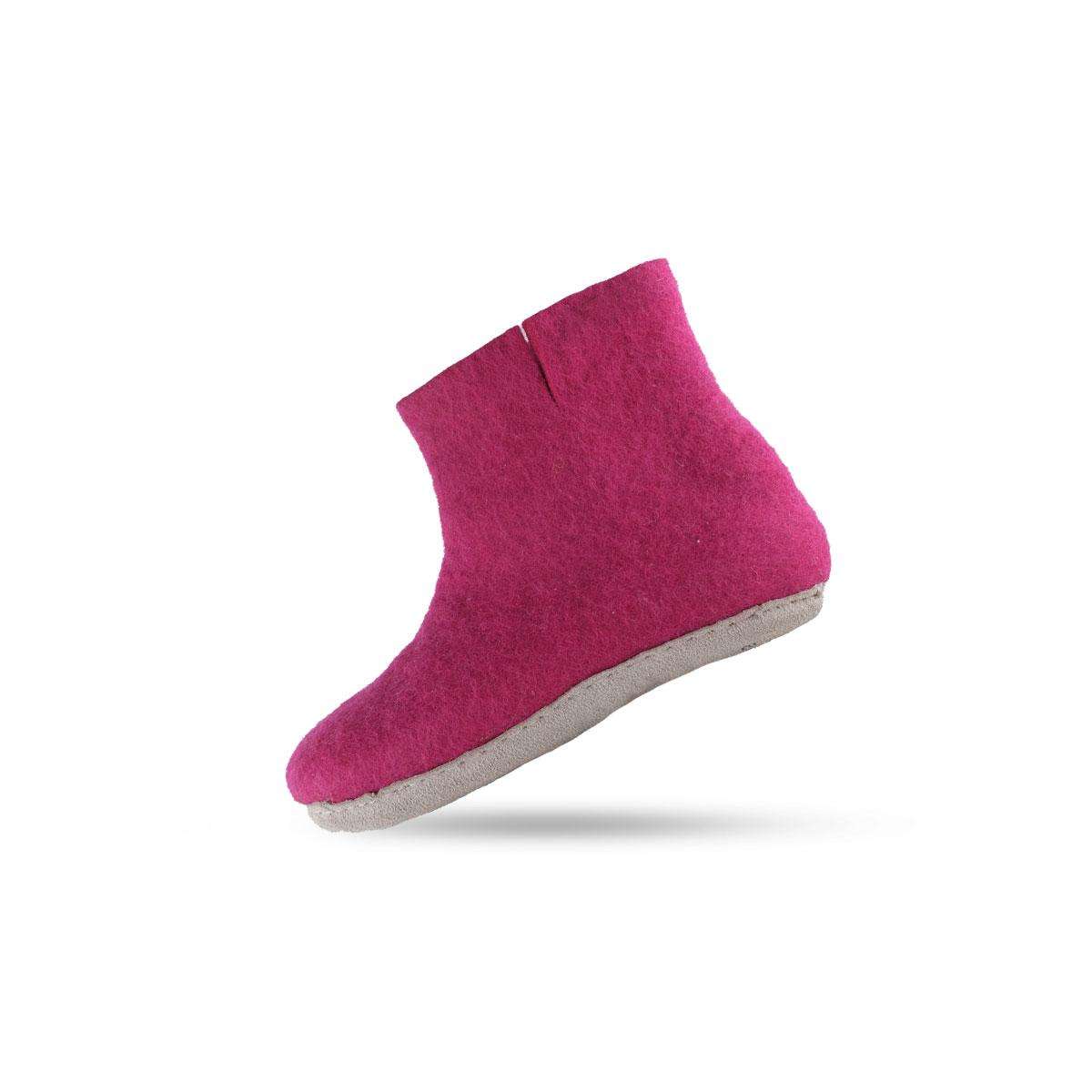 Ullstövlar (100% ren ull) - Modell Rosa med mockasula