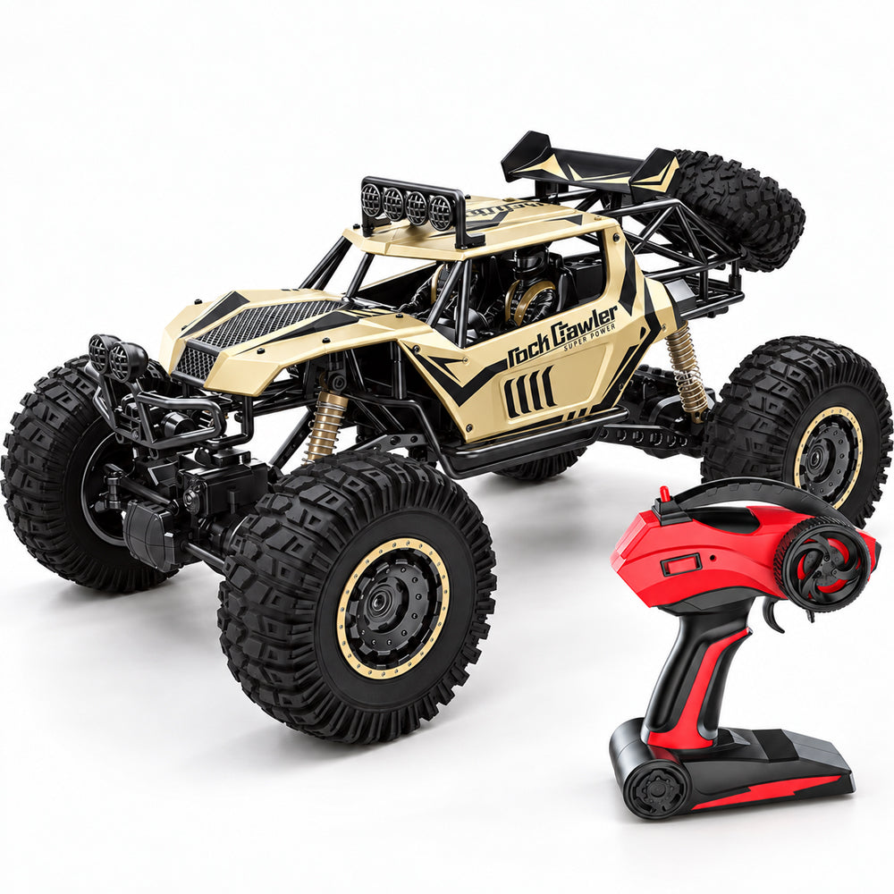 Radiostyrd offroadbil med 4-hjulsdrift – 50 cm – Guld eller Svart