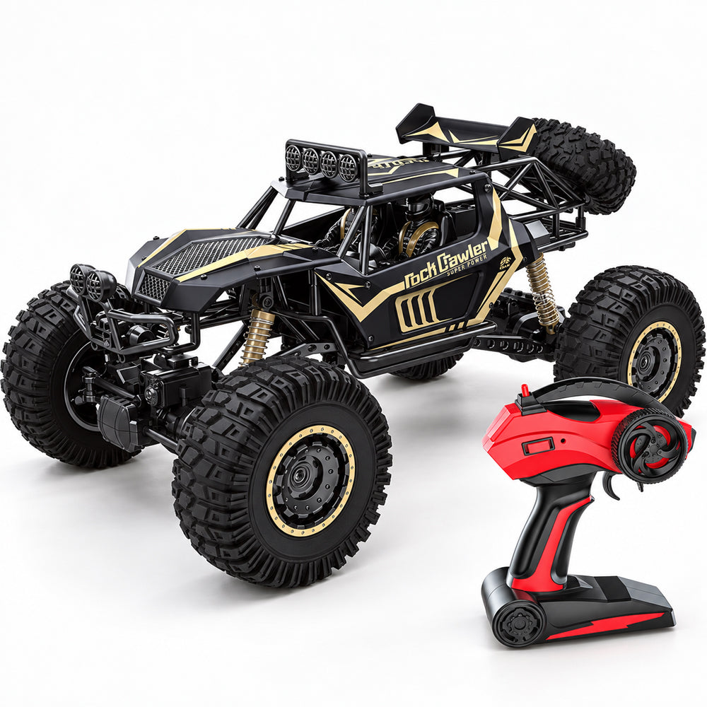 Radiostyrd offroadbil med 4-hjulsdrift – 50 cm – Guld eller Svart
