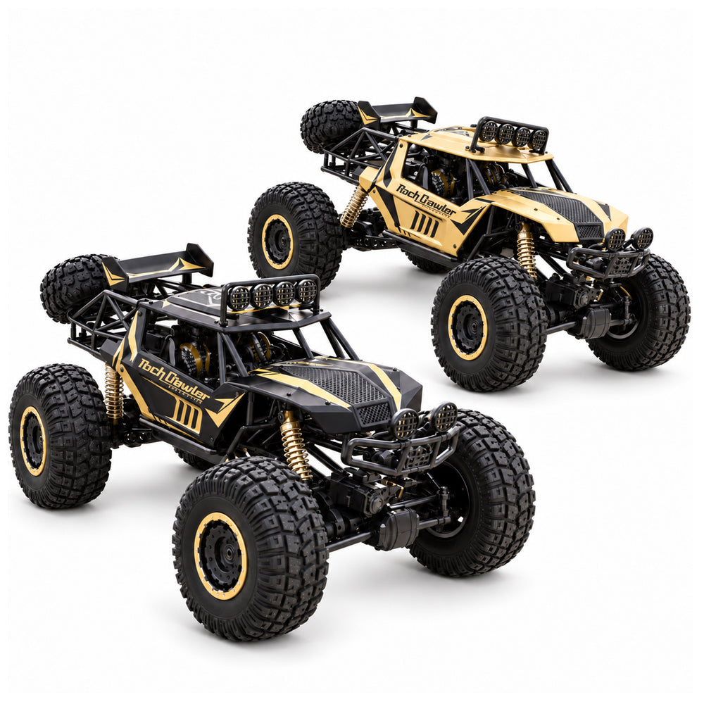 Radiostyrd offroadbil med 4-hjulsdrift – 50 cm – Guld eller Svart