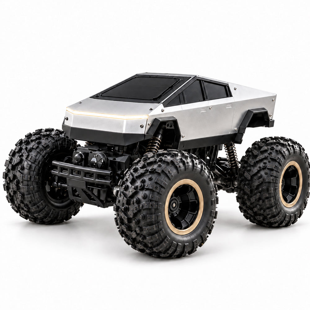Radiostyrd offroadbil med 4-hjulsdrift och LED-belysning
