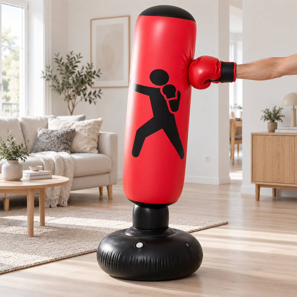 Uppblåsbar Stående Boxningssäck 160 cm – Röd, Gul eller Svart