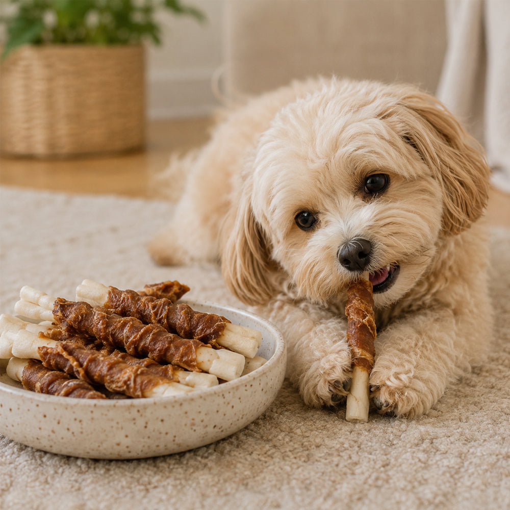 Tuggpinnar för Hund med Anka Treat Eaters Twisted Duck 80 g Petcare