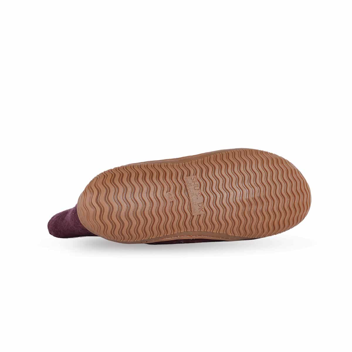 Ullstövlar (100% ren ull) - Modell Lila med gummisula