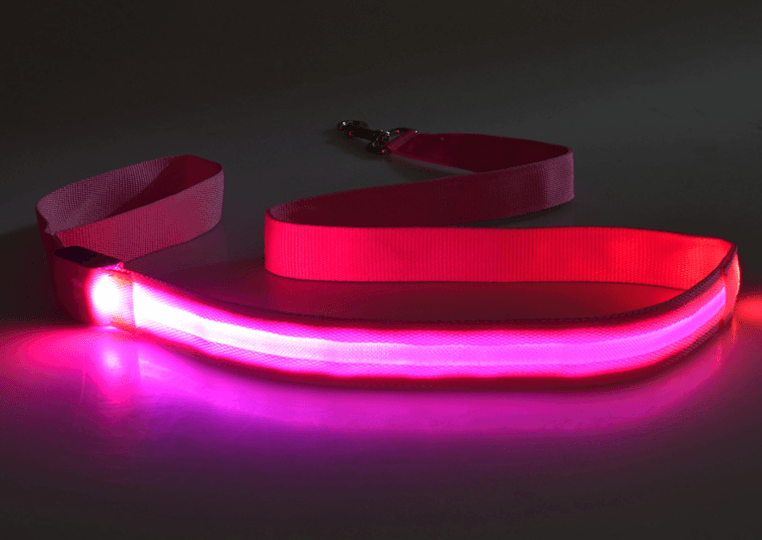 Hundkoppel med led-ljus