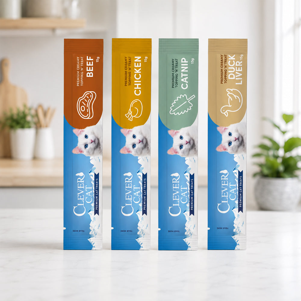 Clever Cat Creamy Treats – 4 smaker i mixpack