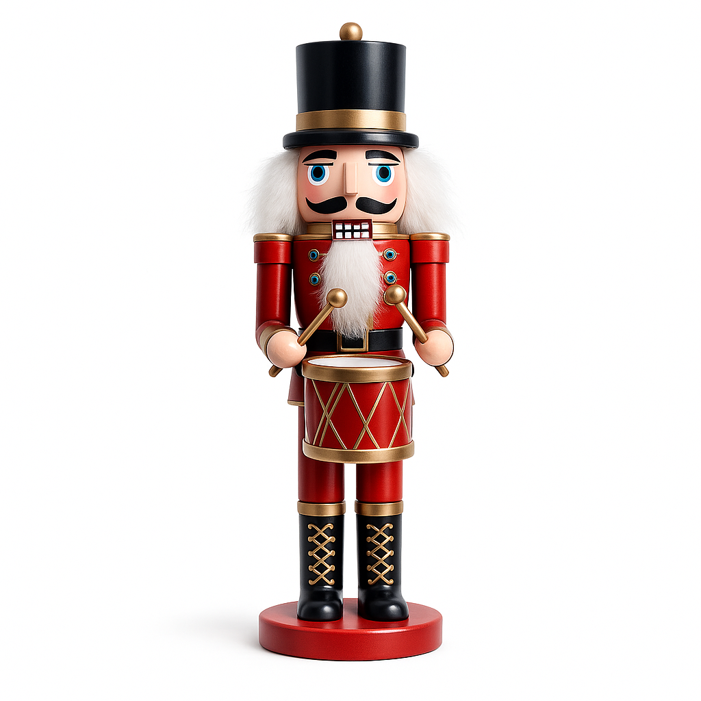 Nötknäpparfigurer i trä – 24 cm – 4 olika figurer