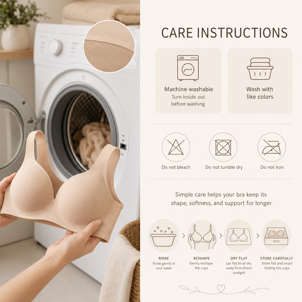 Sömlös bh med lätt stöd, 3-pack – utan byglar, svart, vit och beige