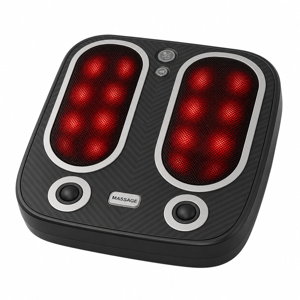 Fotmassage med värme, vibration och roterande massage