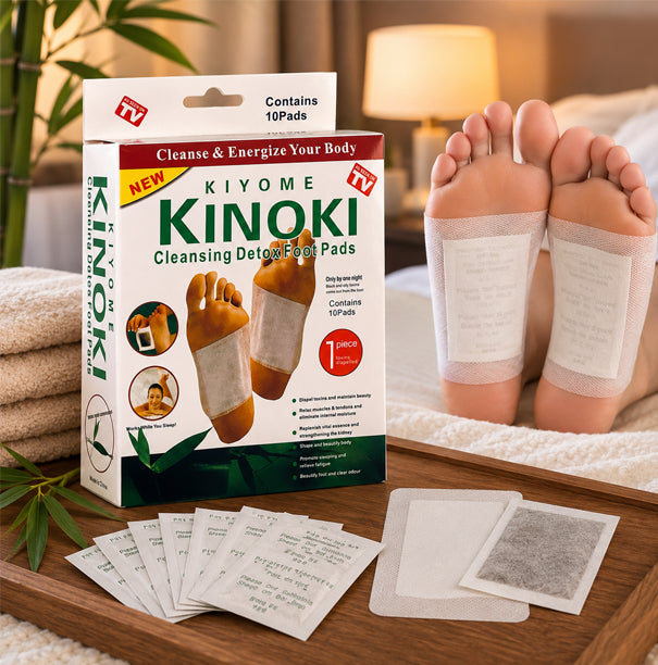 Kinoki Detox Fotplåster – 5-dagarskur (10 förpackningar)