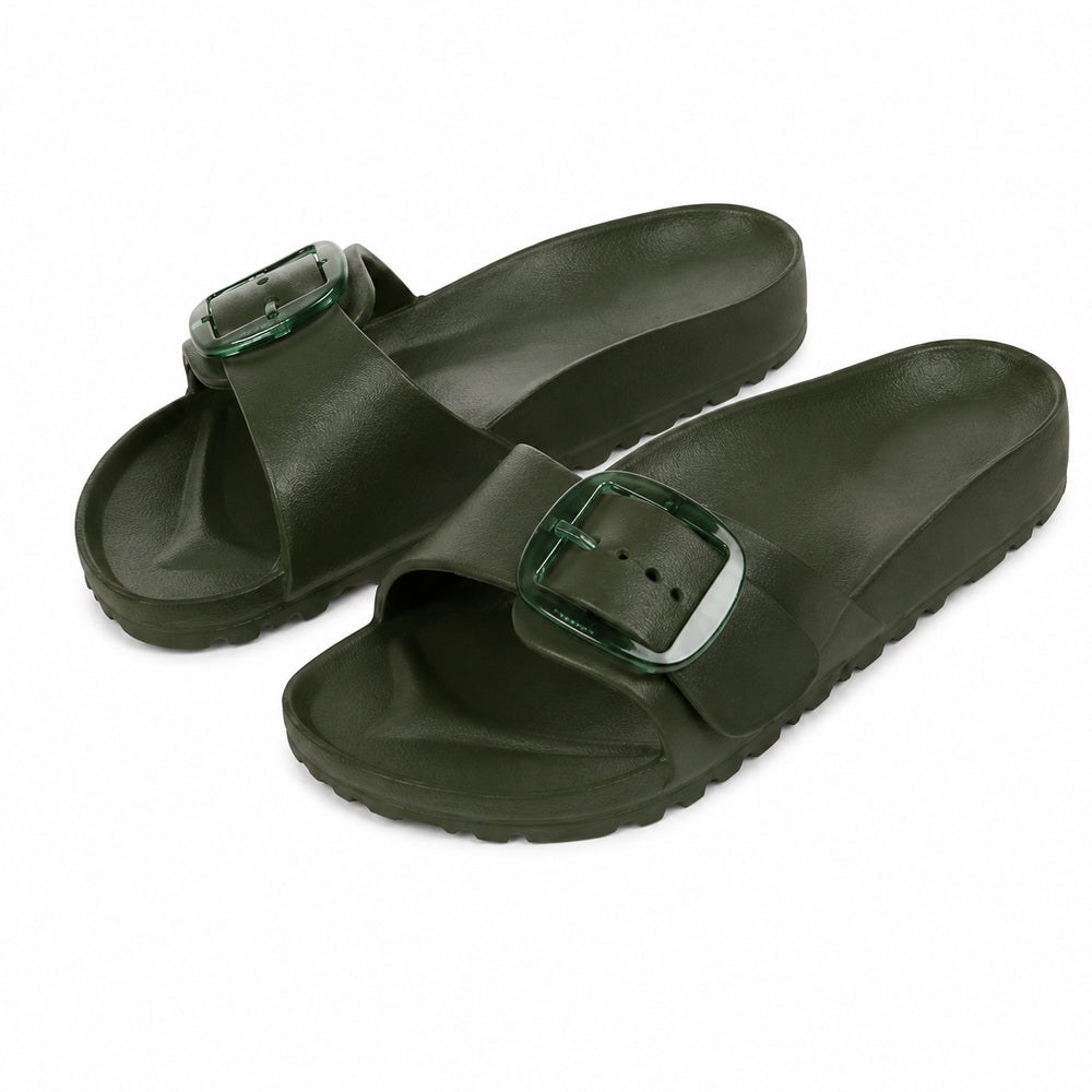 Lätta slippers för kvinnor – bekväma sommarsandaler med spänne