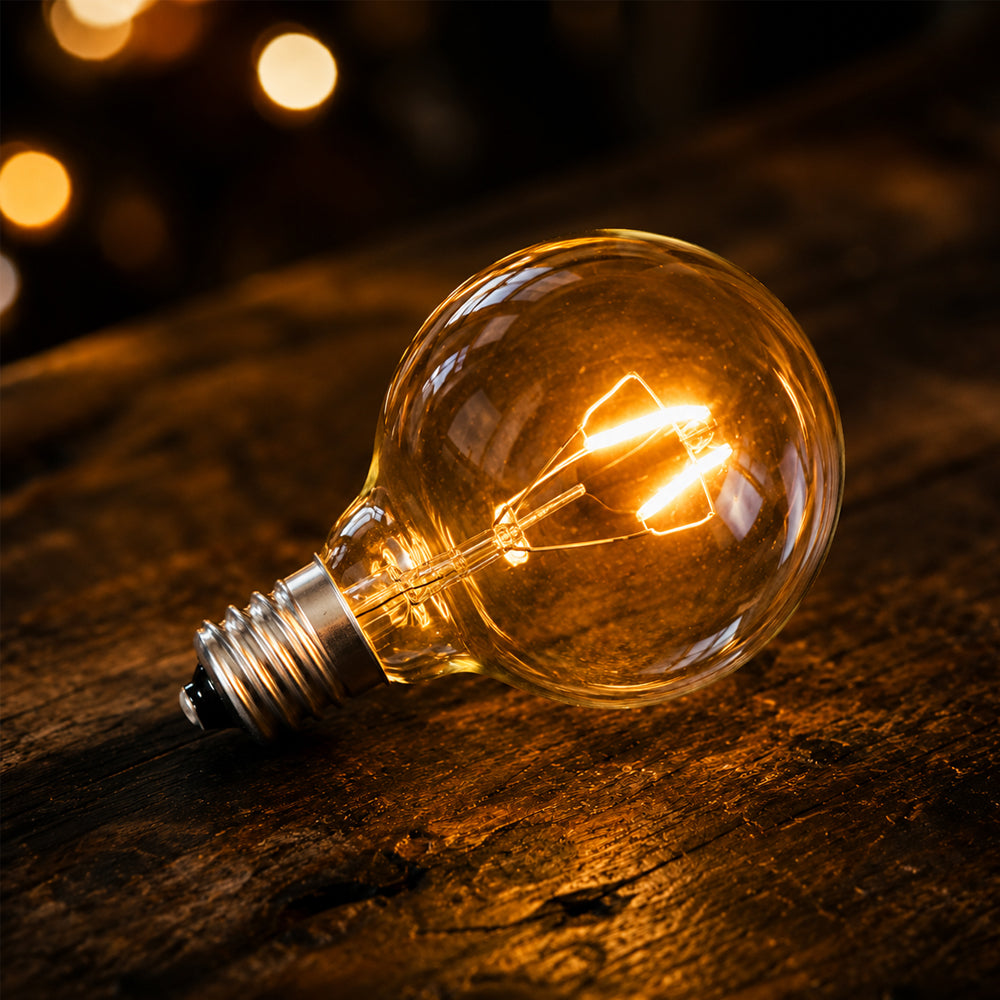Extra G40 E12 vintage glödlampa till ljusslinga2