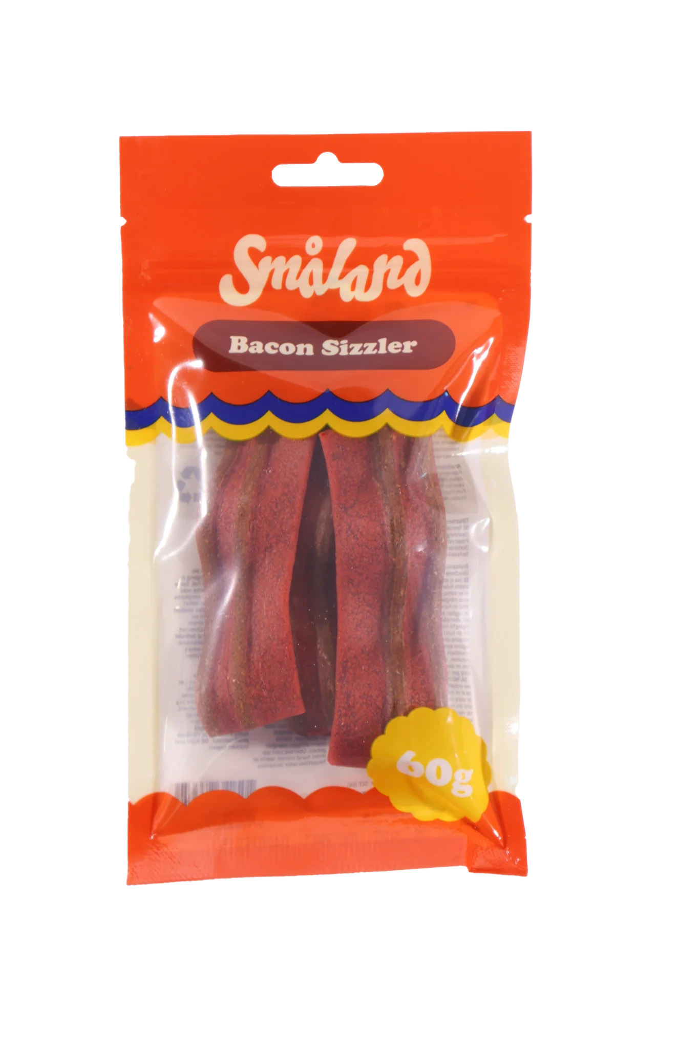 Småland Bacon Sizzler 60g (Hundgodis av kyckling)