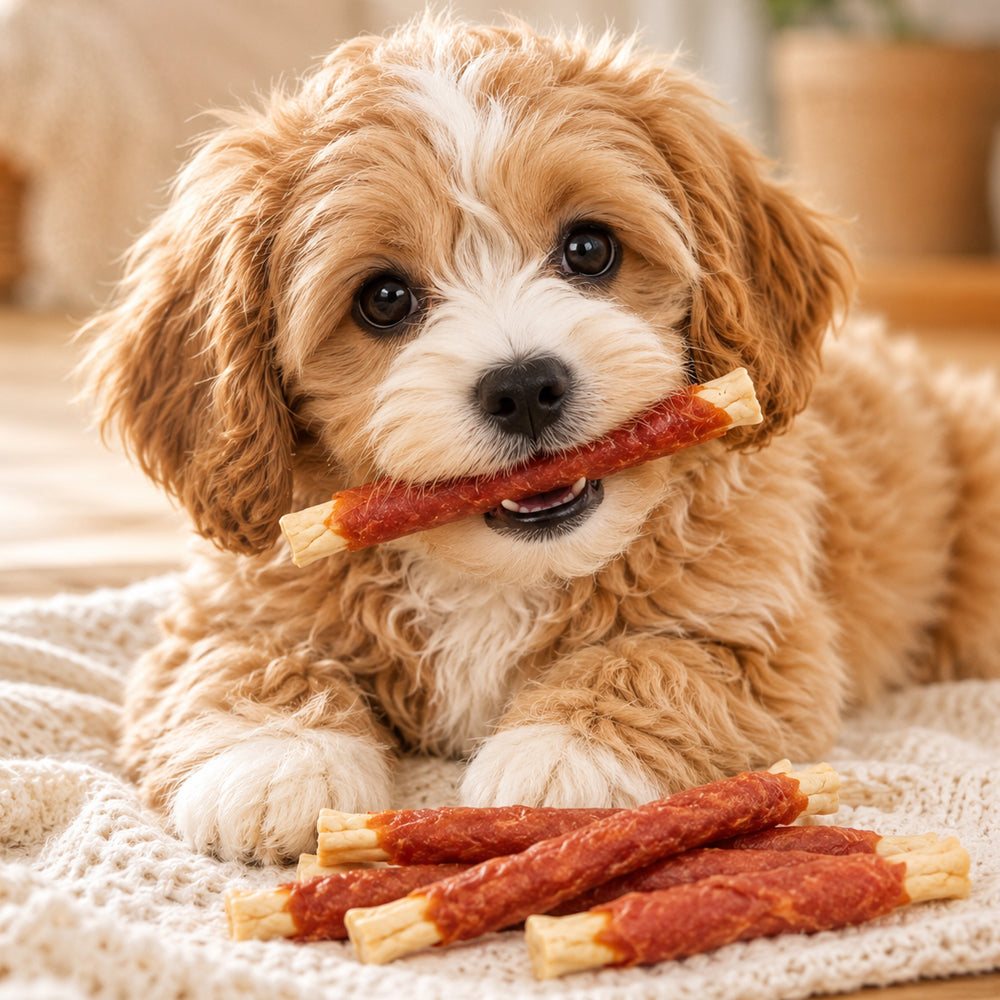 Småland Duck Sticks 80g (Tuggeben till hundar)