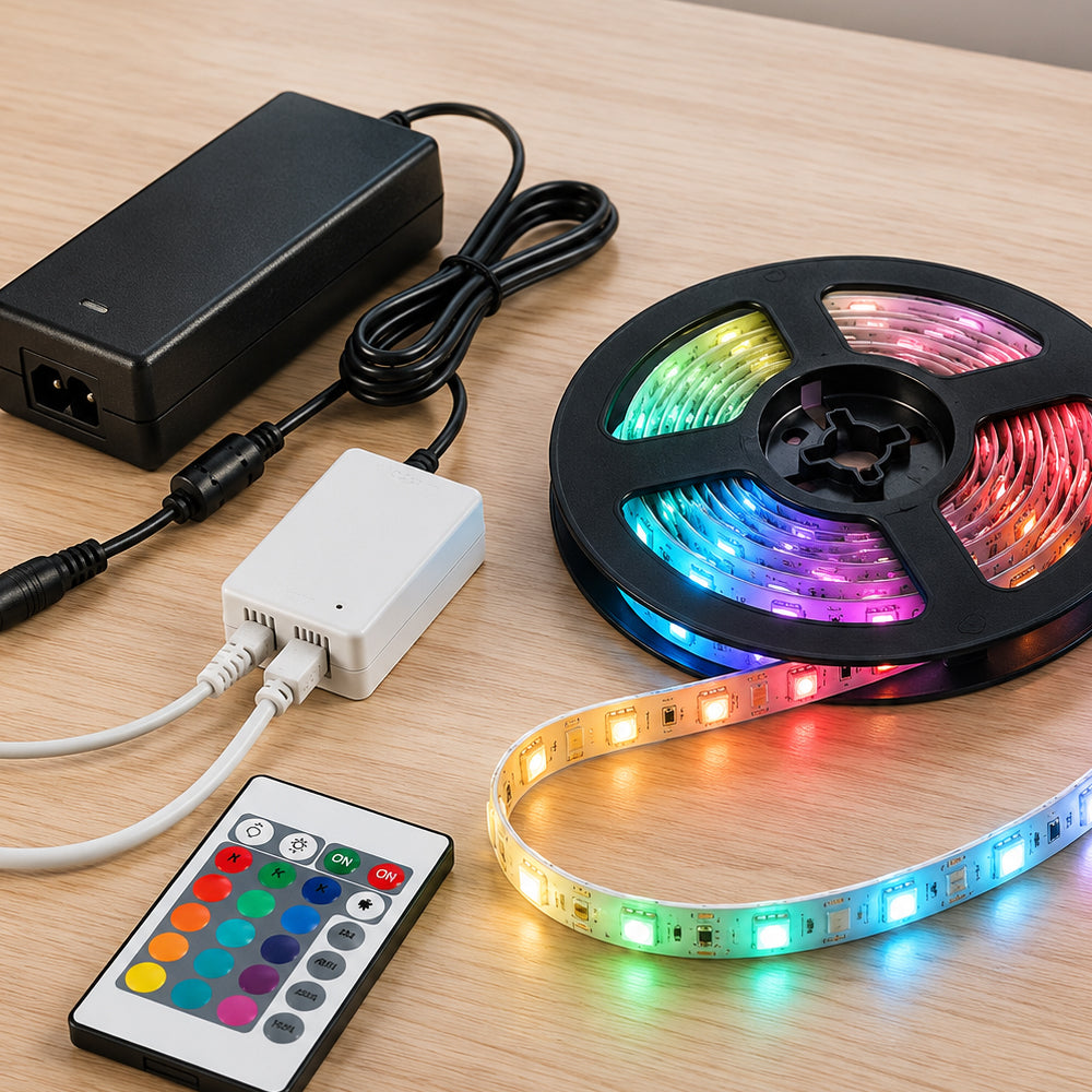 LED-Strip 5 meter med fjärrkontroll