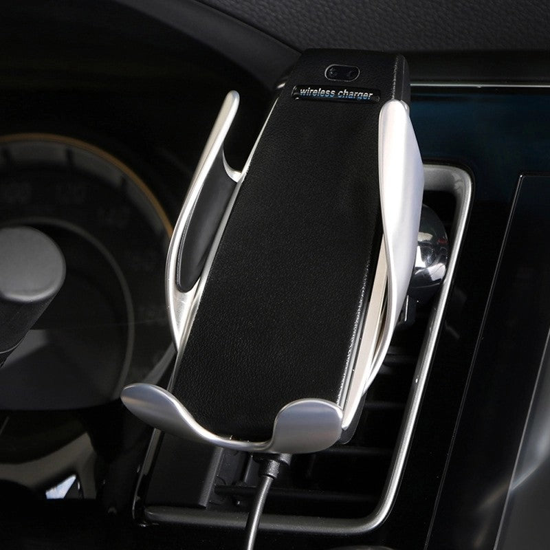 Trådlös automatisk mobilladdare och hållare för bilen