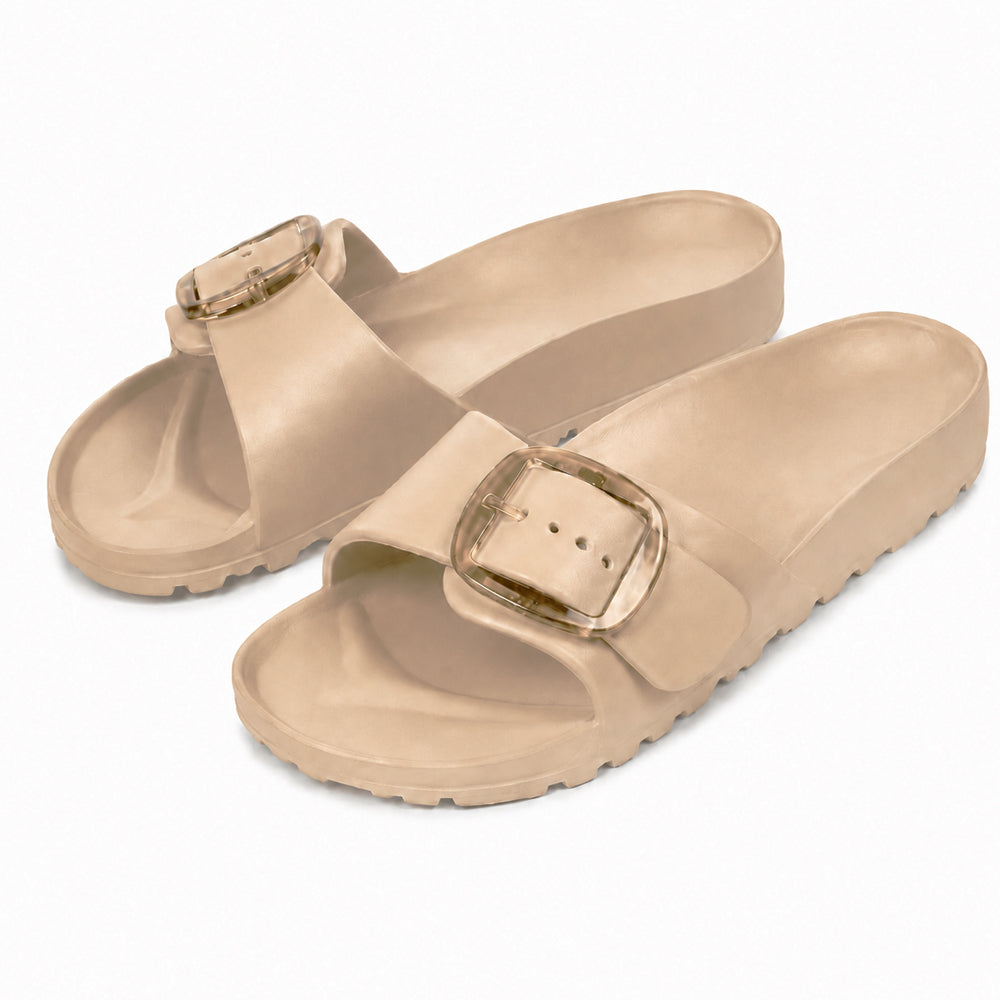 Lätta slippers för kvinnor – bekväma sommarsandaler med spänne