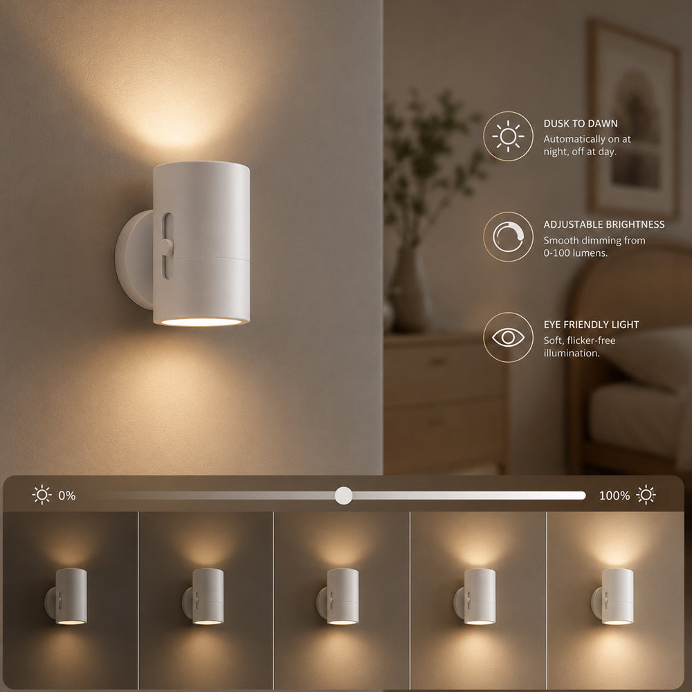 LED-nattlampa med sensor och justerbar ljusstyrka