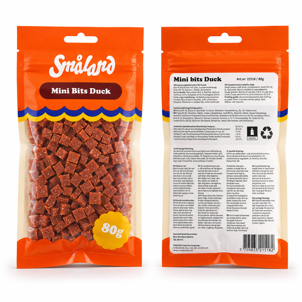 Småland Bacon Sizzler 60g (Hundgodis av kyckling)