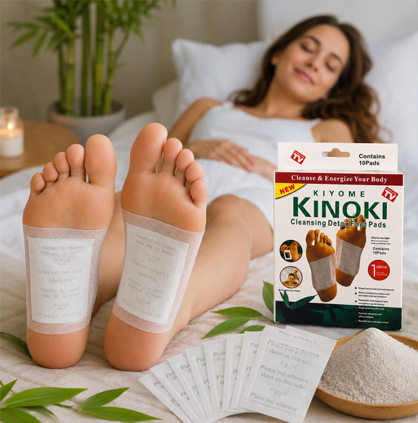 Kinoki Detox Fotplåster – 5-dagarskur (10 förpackningar)