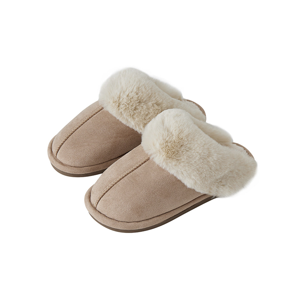 Tofflor – varma och mjuka (brun & beige)