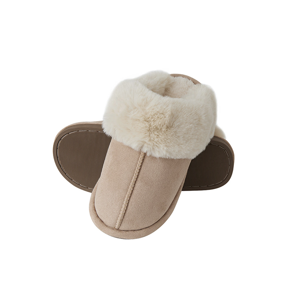 Tofflor – varma och mjuka (brun & beige)