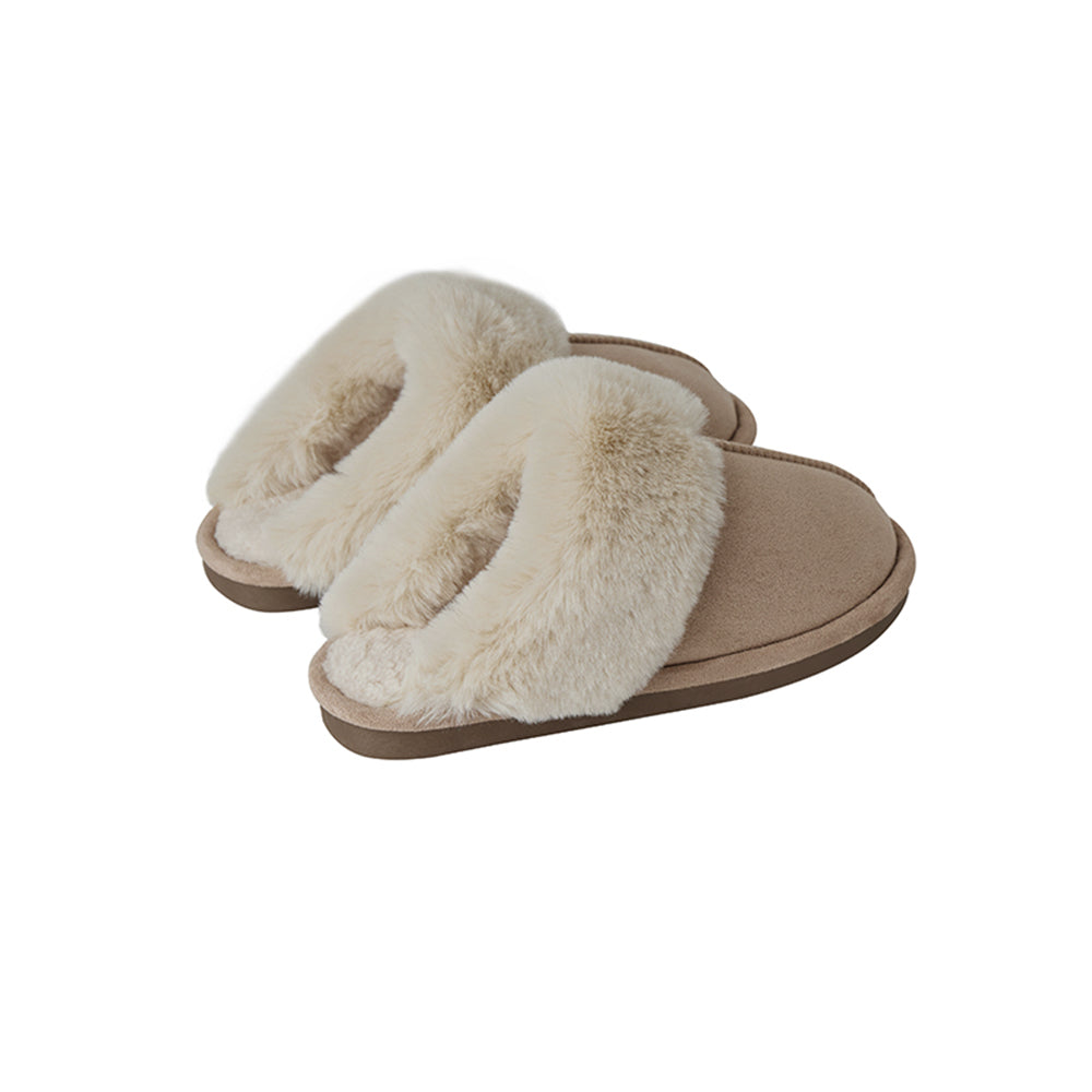 Tofflor – varma och mjuka (brun & beige)